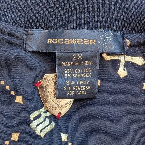 ROCAWEAR Unisex Track Jacket 90s Hip Hop Street Wear Unisex Reversible 2XL Kids - Picture 9 of 12